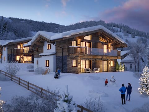 Nice chalet with sauna right by the ski lift