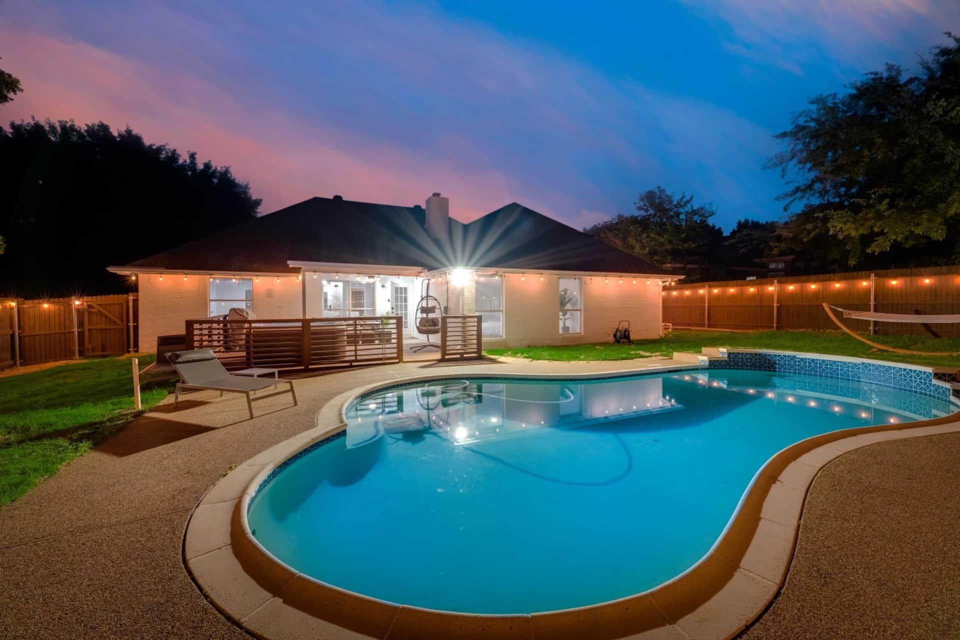 Boho Chic Home w Backyard Paradise - Pool + Grill