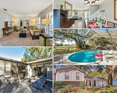 Stunning Home w/Heated Saltwater Pool & Pond View