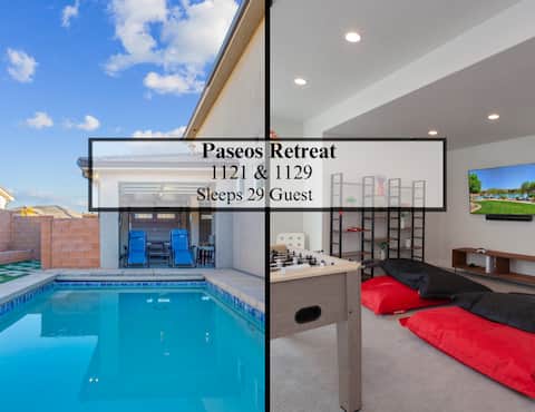 Paseos Retreat | Sleeps 29, Private Pool, Hot Tub