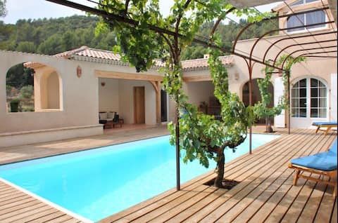 Mas Provençal Les Ferrands heated pool