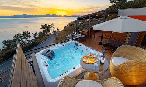 A relaxing retreat with a beautiful sunrise