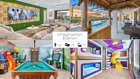Group villa w/ theater, arcade & pool