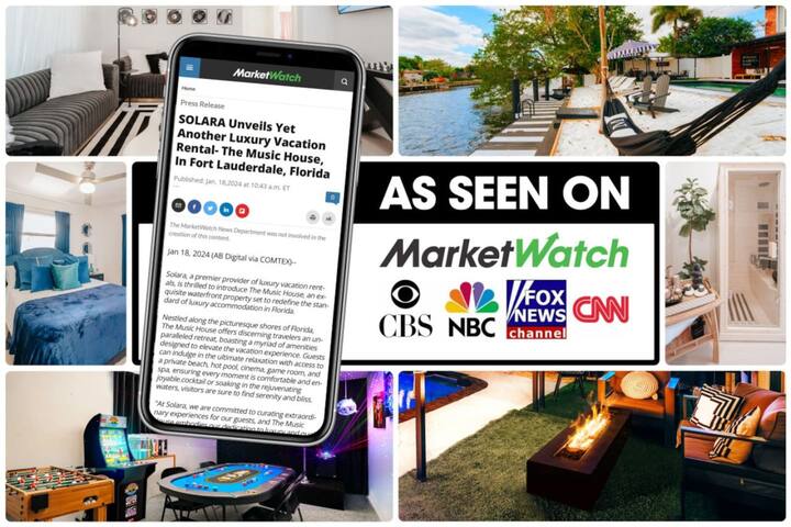 Waterfront w/ Beach Htd Pool Cinema Game- Room Spa gallery image 5