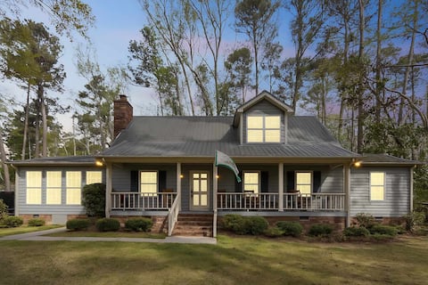 7-Acre Estate with Pond and Game Room