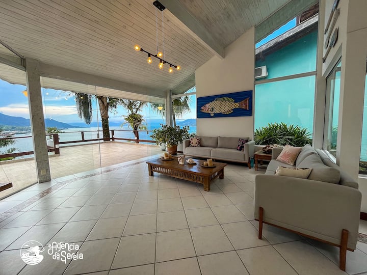 Casa Com Piscina E Vista Para Ilha Das Cabras - Ilhabela