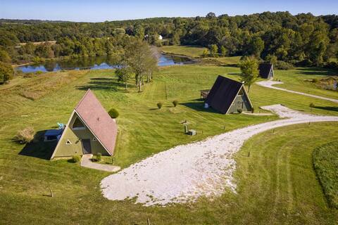 Yoga, Work and Couple's Retreats- 3 A-Frame Cabins