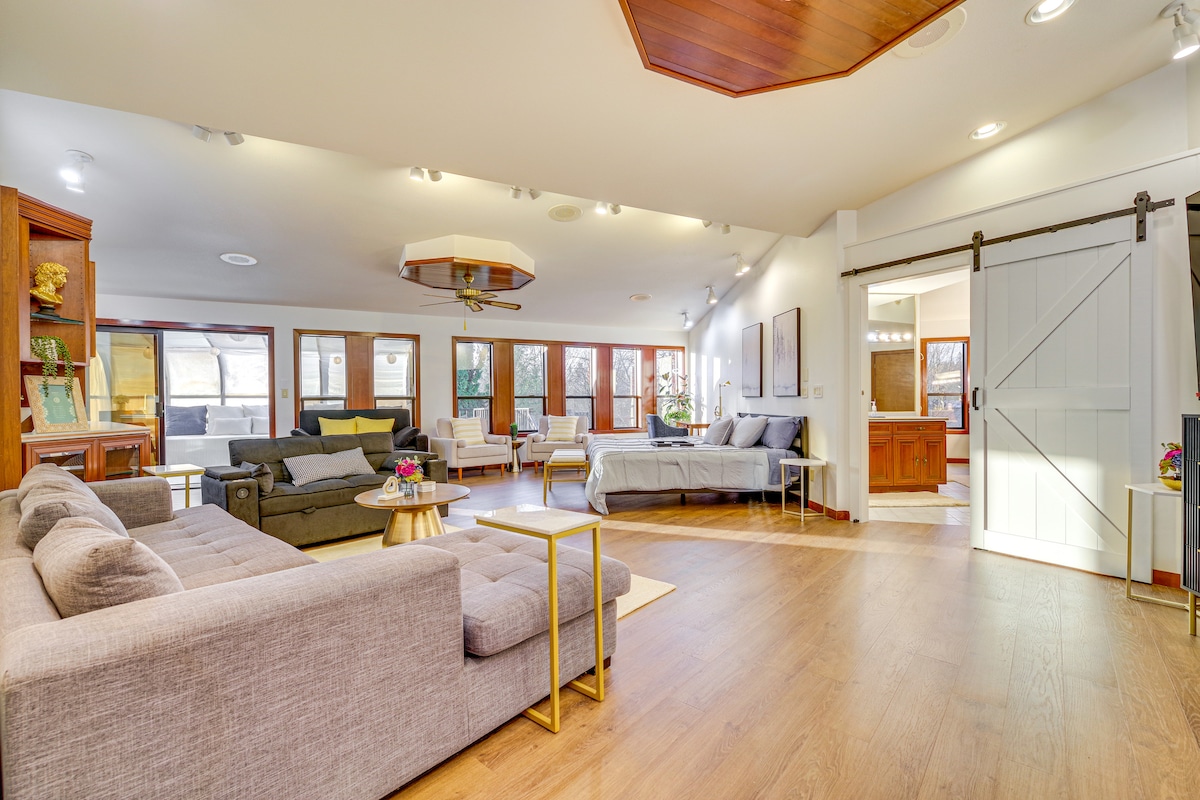 Spavaća soba, apartman 1 | Bračni krevet (širine 150-179 cm) | Bračni krevet (širine 150-179 cm) | Kauč za spavanje za dvije osobe | 2. kat