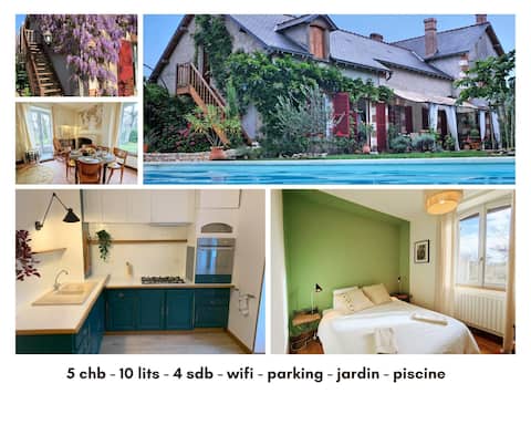 4-Star Family Cottage - École du Maupas - Brenne