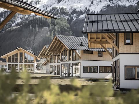 Chalet with private sauna house and garden
