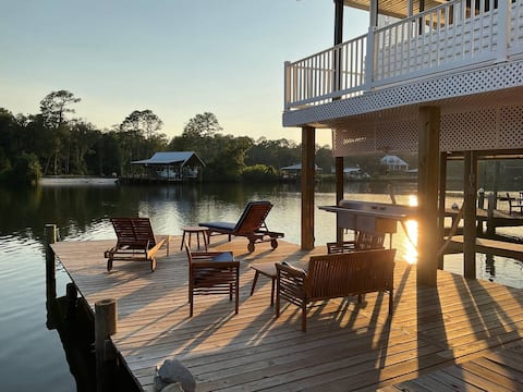 Waterfront River House w/ Dock, Boathouse & Lift