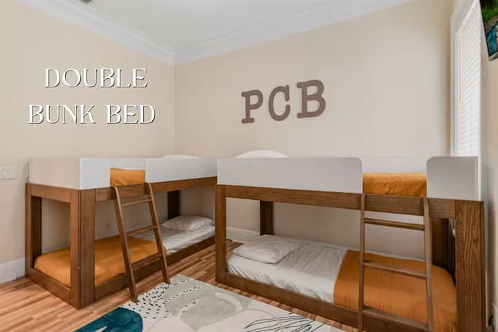 Experience the joy of shared adventures in our vibrant and comfortable bunk room