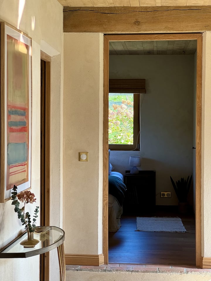 Entrance and view of Adam's bedroom