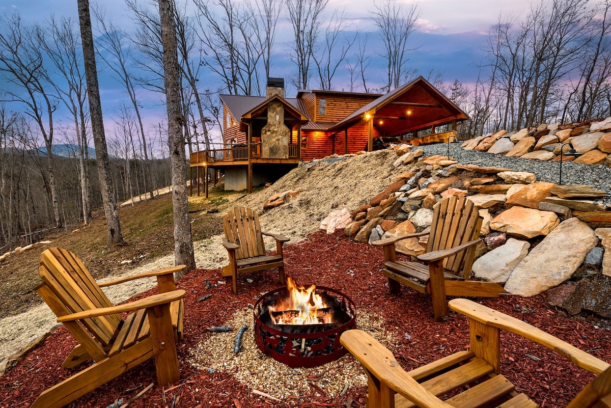 Spring Break - Outdoor Fireplace * Views * Hot Tub - Cabins for