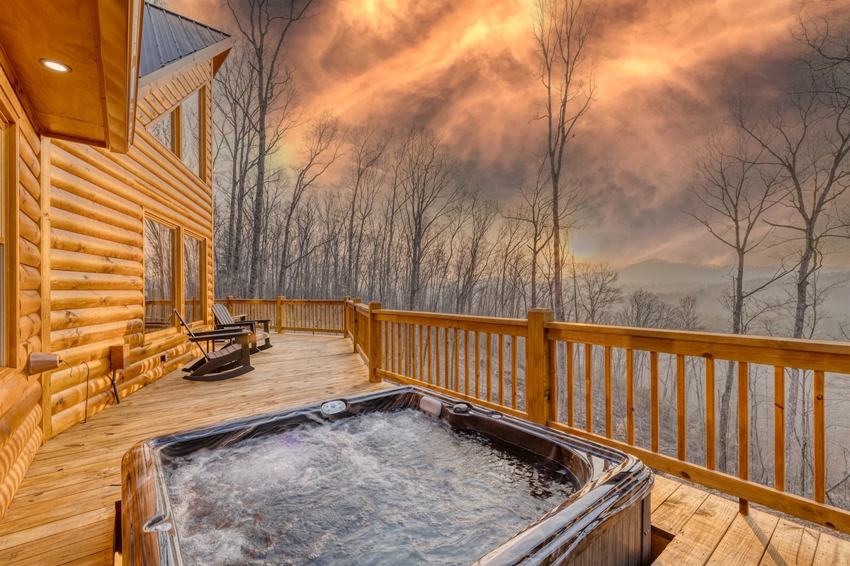 Spring Break - Outdoor Fireplace * Views * Hot Tub - Cabins for