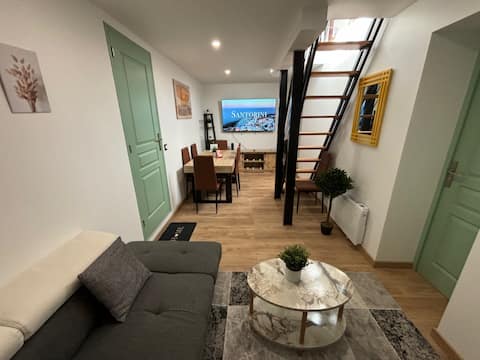 NICE House "R" 2 min metro ParisEXPO 10 beds