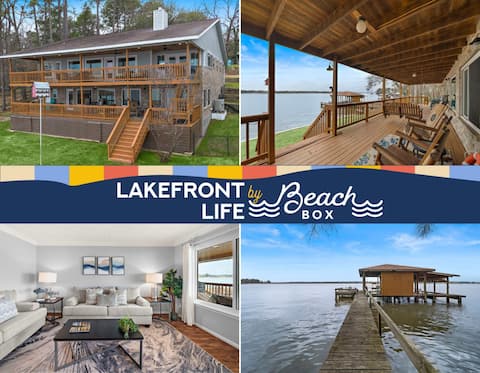 Lakefront retreat with private dock and water toys