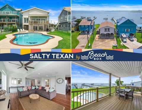Galveston Bay Front Home with Private Pool & Pier