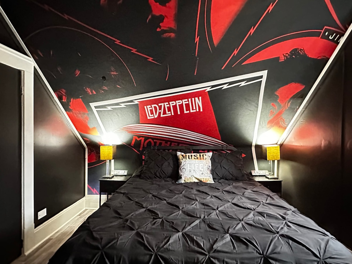 Habitación temática LED Zeppelin