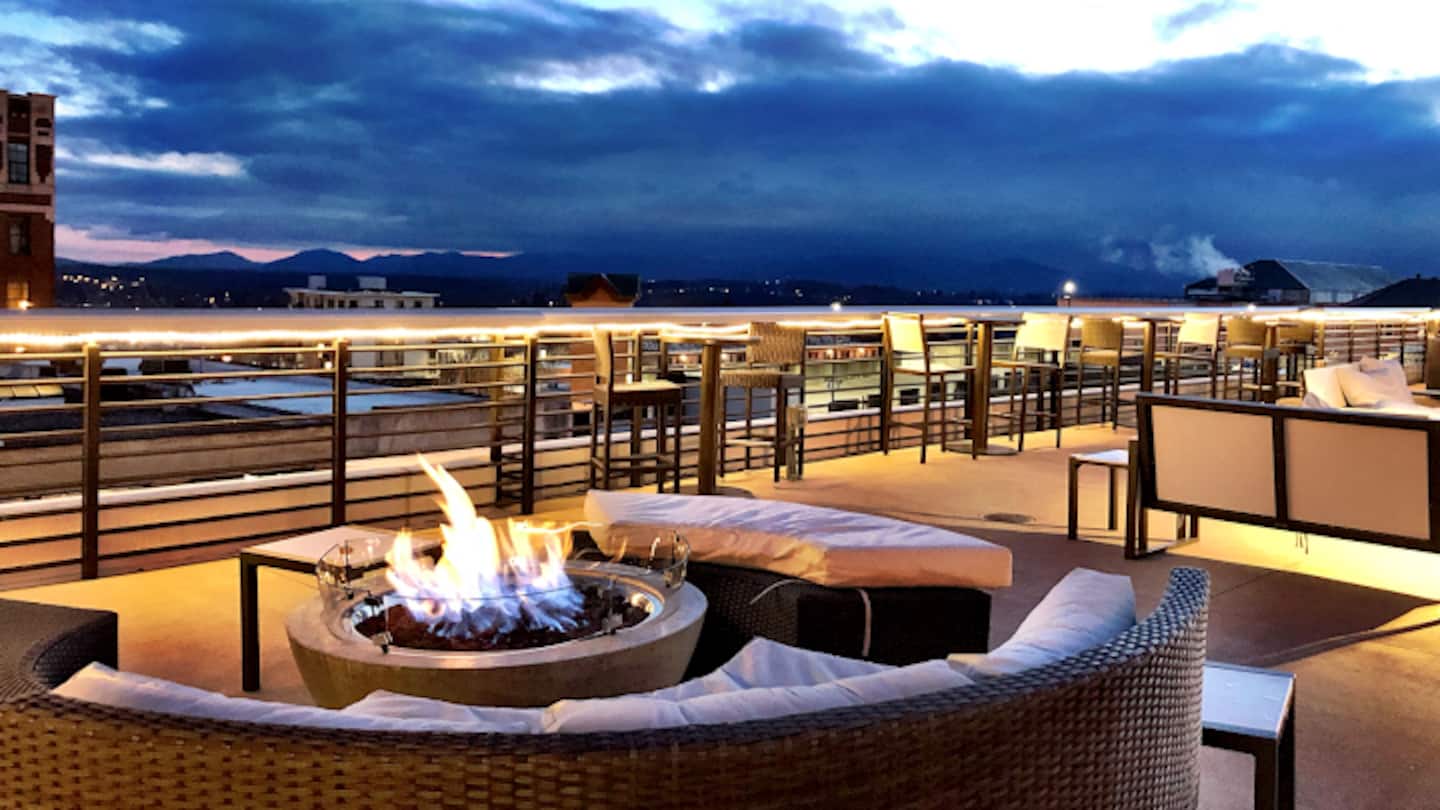 End your night at a rooftop bar downtown