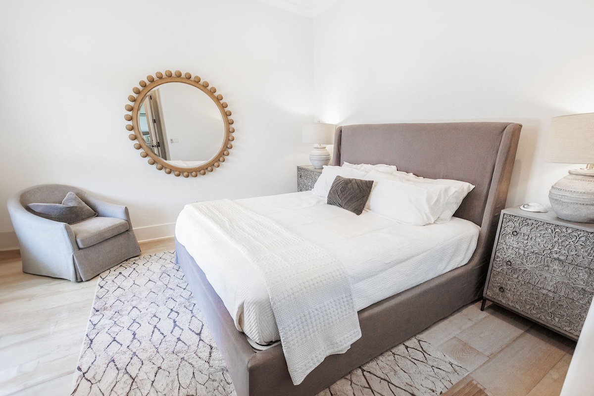 Bedroom #2 features a king bed and ensuite.