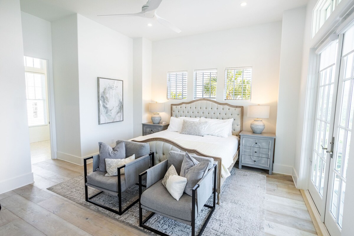 Bedroom #4 is on the second floor and features a King bed and ensuite.