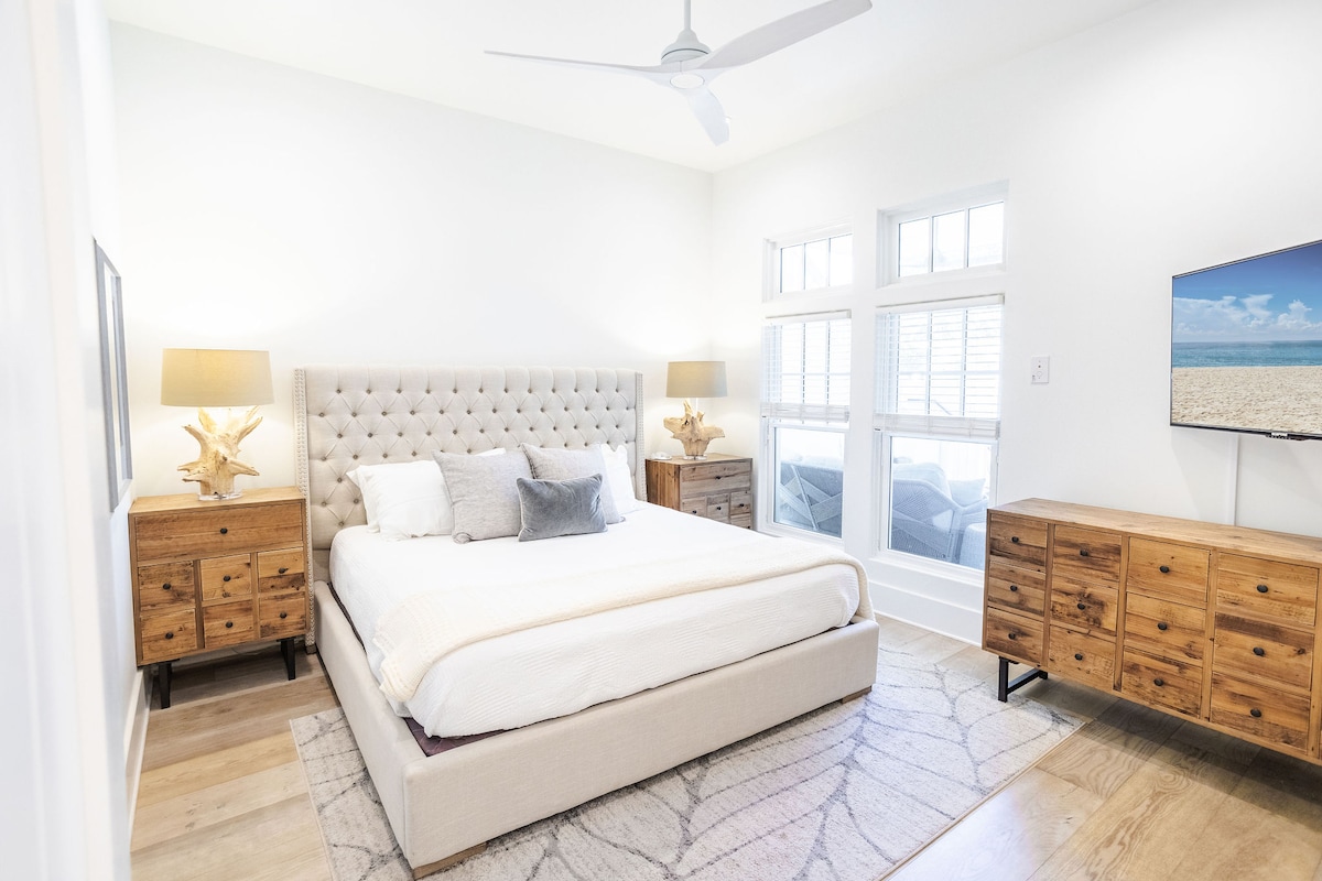 Bedroom #3 features a king bed and ensuite.