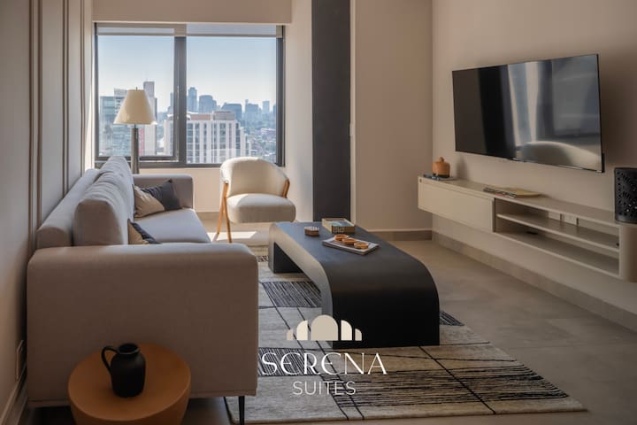 Elegant Condo w A/C, Pool, Sauna & Gym in Polanco
