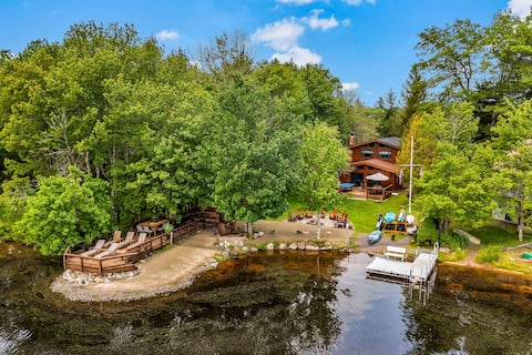 Group upto 8 | Lakefront | Dock | Firepit | Pets