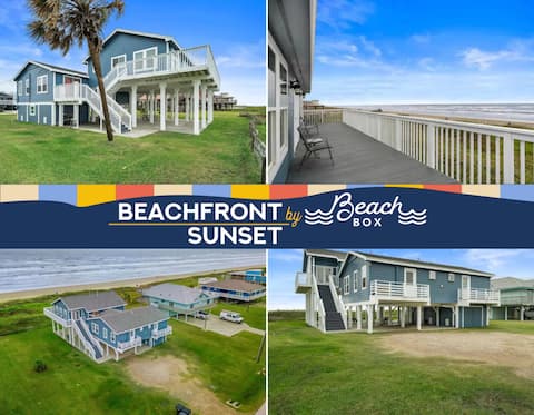 Classic Beachfront Home, Ocean Views & Decks