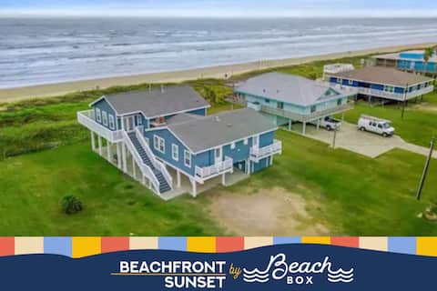 Classic Beachfront Home, Ocean Views & Decks