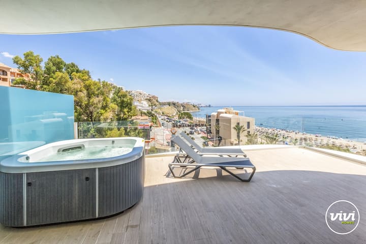 Azul | Sea View - Jacuzzi - City Center - Fuengirola