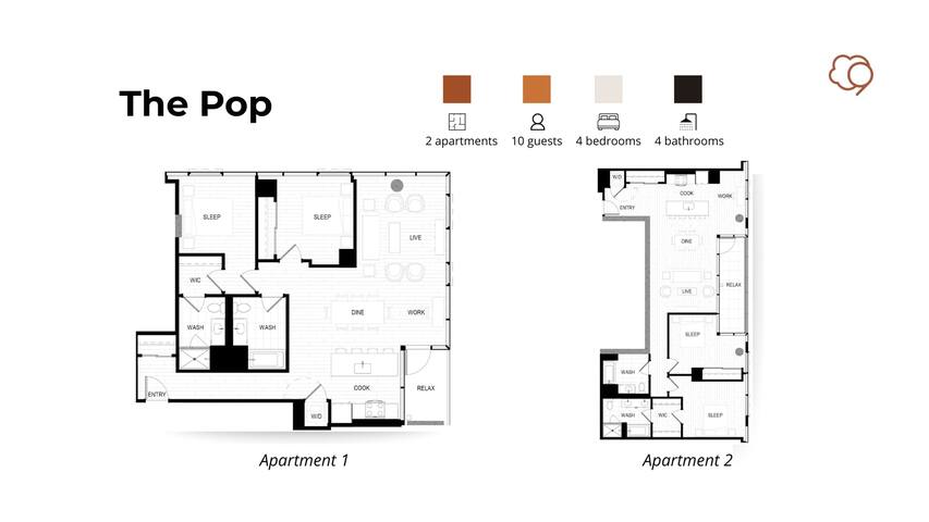 2 Designer 3BR Apts for Grp Stays + Top Amenities gallery image 5