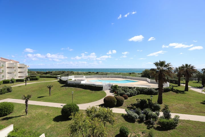 St Cyprien Evasion Sérénité Vue Mer Et Piscine - Saint-Cyprien