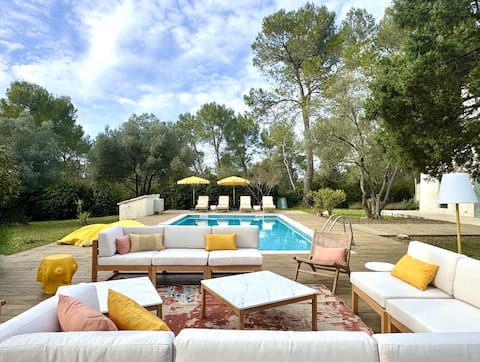 Family Villa with Pool & Garden near Montpellier