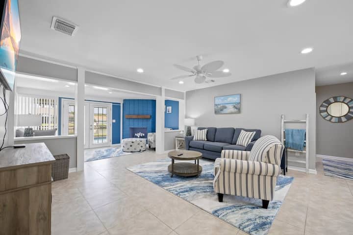 Updated Waterfront Pool Home With Putting Green - Cocoa Beach, FL