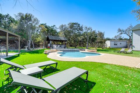 Expansive Bertram Retreat w/ Pool, on 28 Acres!