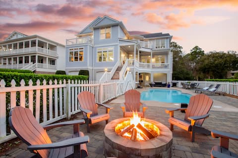 Steps to Beach | Pool + Hot Tub | Sleeps 18, 7BR