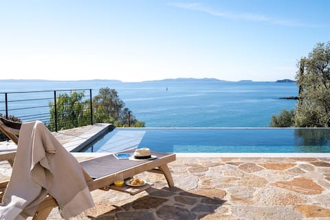 Seaview | Heated pool | Big garden | 5min to beach