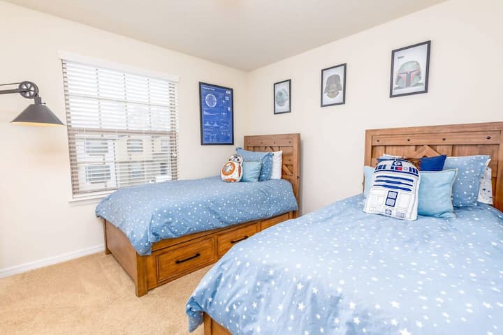 เตียงแฝด 2 หลังและบลูส์