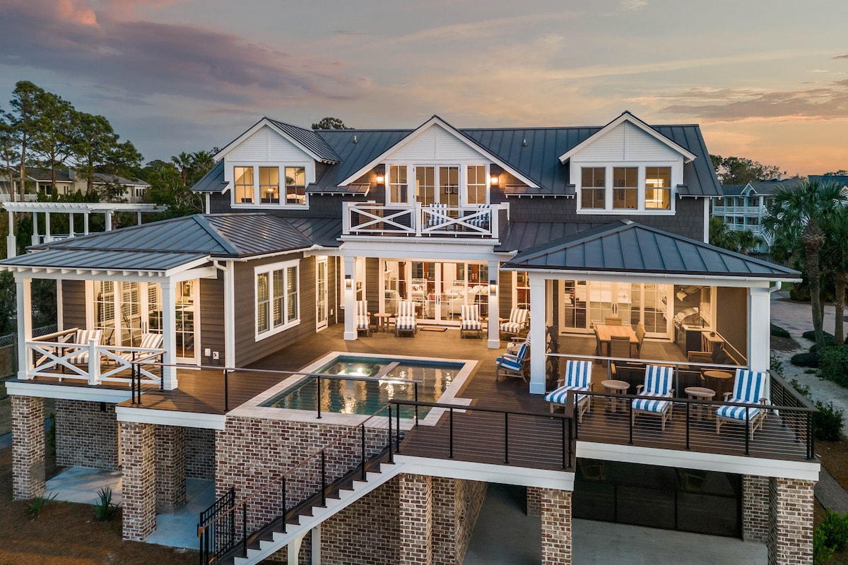 Tybee Southern Bell | Private Pool + Oceanfront