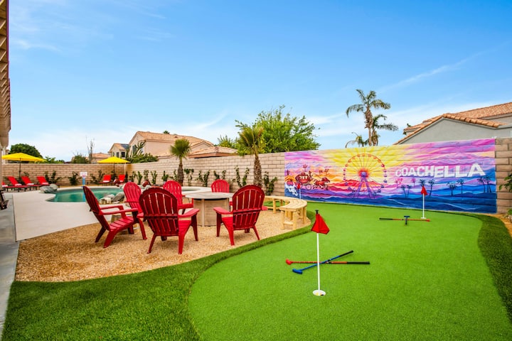 Western-style Escape | Pool, Spa, Games & Karaoke - Indio, CA