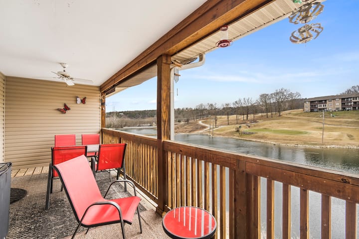 Lounge the day away on the breezy back deck with serene water views