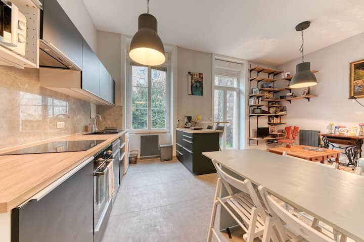 Le Garden City - Bel Appartement Avec Jardin Privé - Villeurbanne