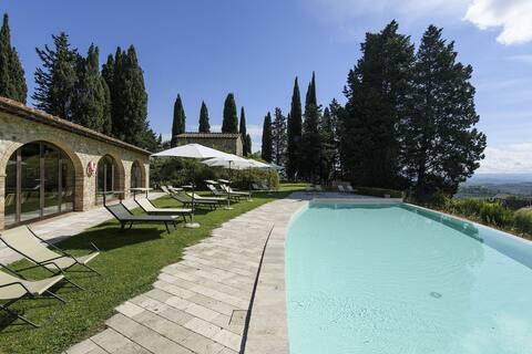 Villa Montecarulli in San Gimignano private pool