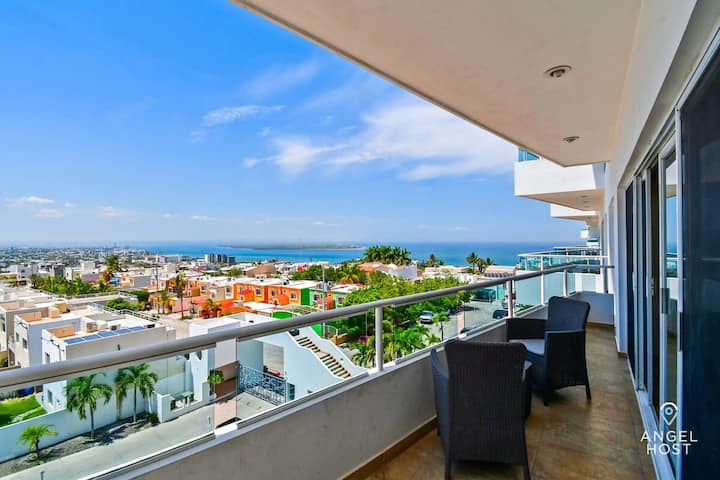 Oceanview Balcony, Bbq Lounge, Near Malecón - La Paz, Mexico
