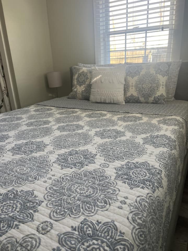 Master Bedroom on the main floor with Queen Size Bed