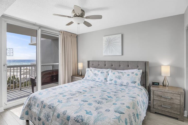 Master bedroom with king bed