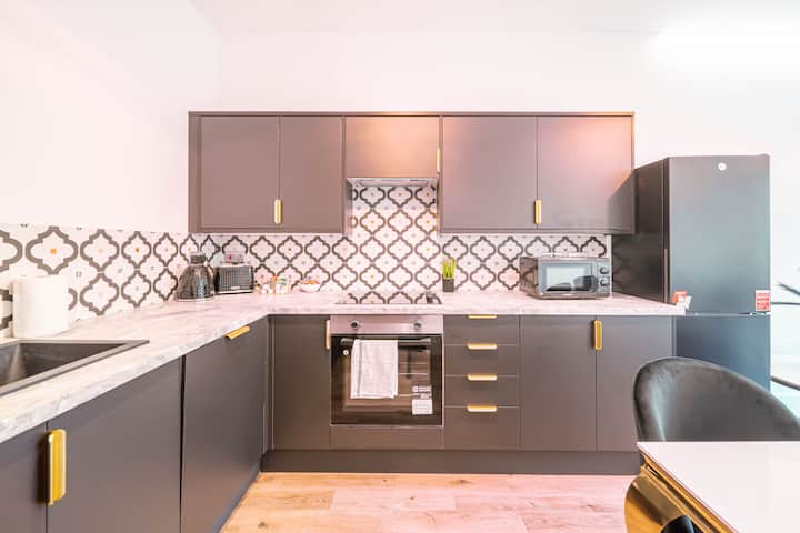 Moderne-appartement-sdb Privée Avec Baignoire-vue - Huddersfield