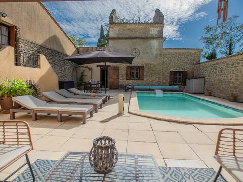 Charming stone house with a private pool